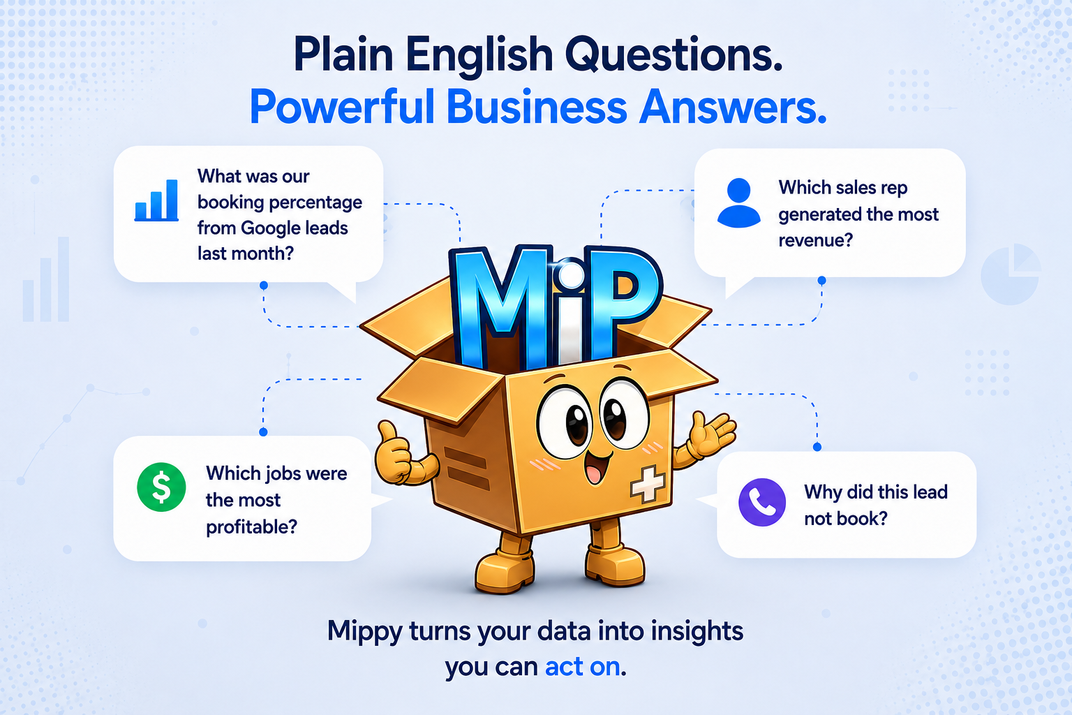 Plain English questions, powerful business answers with Mippy